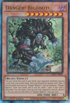 Image of Danger! Bigfoot! (UTR) [RA03-EN019] Prismatic Ultimate Rare