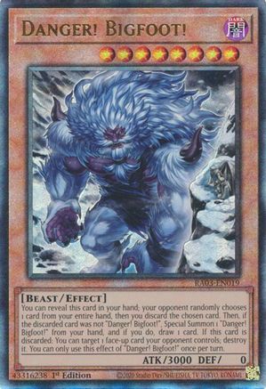 Image of Danger! Bigfoot! (Alternate Art) (UTR) [RA03-EN019] Prismatic Ultimate Rare