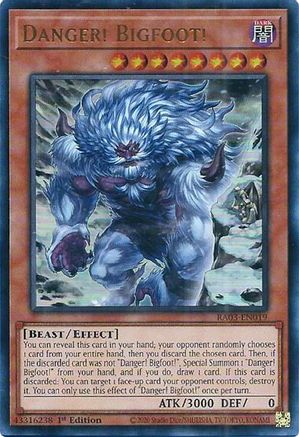 Image of Danger! Bigfoot! (Alternate Art) (UR) [RA03-EN019] Ultra Rare