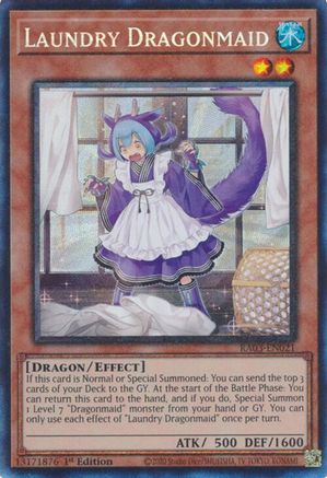 Image of Laundry Dragonmaid (CR) [RA03-EN021] Prismatic Collector's Rare