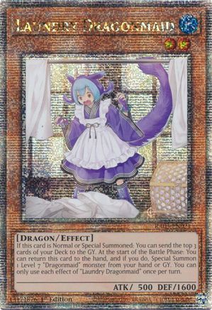Image of Laundry Dragonmaid (Quarter Century Secret Rare) [RA03-EN021] Quarter Century Secret Rare