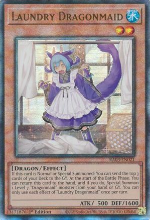 Image of Laundry Dragonmaid (UTR) [RA03-EN021] Prismatic Ultimate Rare