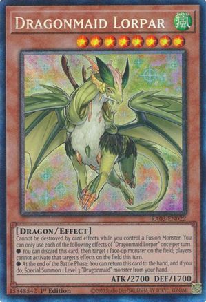 Image of Dragonmaid Lorpar (CR) [RA03-EN022] Prismatic Collector's Rare
