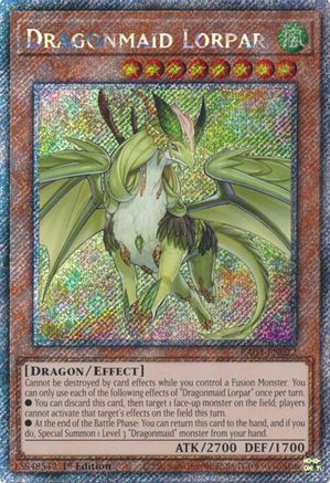 Image of Dragonmaid Lorpar (Platinum Secret Rare) [RA03-EN022] Platinum Secret Rare