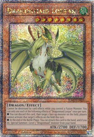 Image of Dragonmaid Lorpar (Quarter Century Secret Rare) [RA03-EN022] Quarter Century Secret Rare