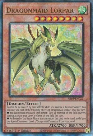 Image of Dragonmaid Lorpar (UTR) [RA03-EN022] Prismatic Ultimate Rare