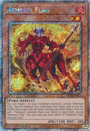 Image of Nemeses Flag (Platinum Secret Rare) [RA03-EN024] Platinum Secret Rare