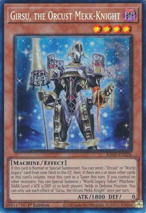 Image of Girsu, the Orcust Mekk-Knight (CR) [RA03-EN026] Prismatic Collector's Rare