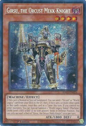 Image of Girsu, the Orcust Mekk-Knight (Secret Rare) [RA03-EN026] Secret Rare
