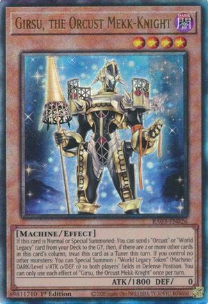 Image of Girsu, the Orcust Mekk-Knight (UTR) [RA03-EN026] Prismatic Ultimate Rare