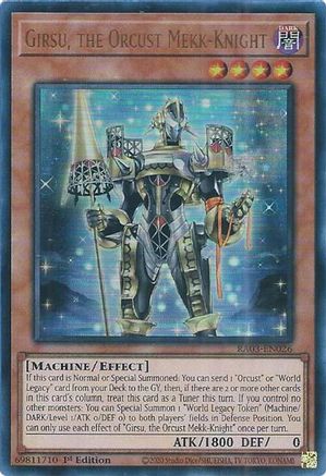 Image of Girsu, the Orcust Mekk-Knight (UR) [RA03-EN026] Ultra Rare