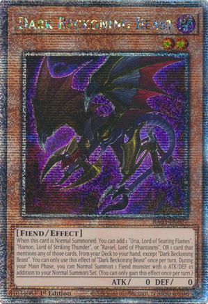 Image of Dark Beckoning Beast (Quarter Century Secret Rare) [RA03-EN027] Quarter Century Secret Rare