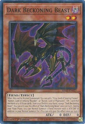 Image of Dark Beckoning Beast [RA03-EN027] Super Rare