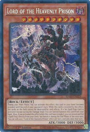 Image of Lord of the Heavenly Prison (Secret Rare) [RA03-EN029] Secret Rare