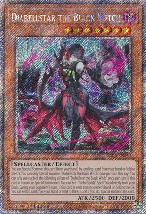 Image of Diabellstar the Black Witch (Platinum Secret Rare) [RA03-EN032] Platinum Secret Rare