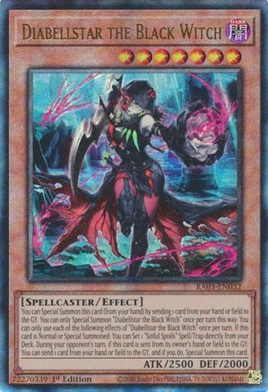Image of Diabellstar the Black Witch (UTR) [RA03-EN032] Prismatic Ultimate Rare
