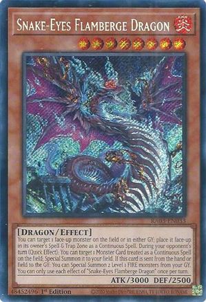 Image of Snake-Eyes Flamberge Dragon (Secret Rare) [RA03-EN033] Secret Rare