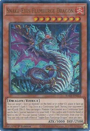 Image of Snake-Eyes Flamberge Dragon (UR) [RA03-EN033] Ultra Rare