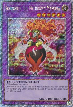 Image of Schuberta the Melodious Maestra (Platinum Secret Rare) [RA03-EN034] Platinum Secret Rare