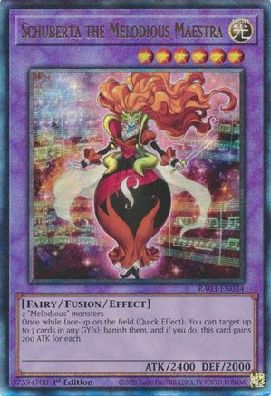 Image of Schuberta the Melodious Maestra (UTR) [RA03-EN034] Prismatic Ultimate Rare