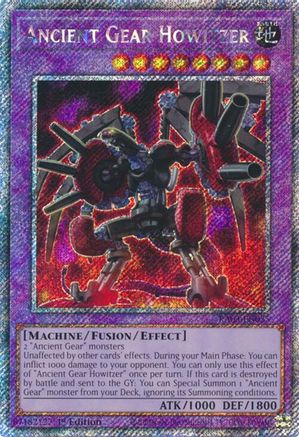 Image of Ancient Gear Howitzer (Platinum Secret Rare) [RA03-EN035] Platinum Secret Rare