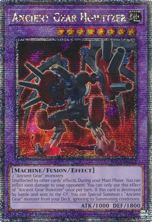 Image of Ancient Gear Howitzer (Quarter Century Secret Rare) [RA03-EN035] Quarter Century Secret Rare