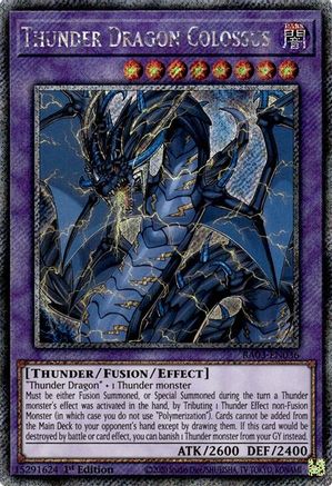 Image of Thunder Dragon Colossus (Platinum Secret Rare) [RA03-EN036] Platinum Secret Rare