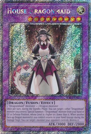 Image of House Dragonmaid (Platinum Secret Rare) [RA03-EN037] Platinum Secret Rare