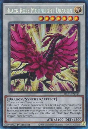 Image of Black Rose Moonlight Dragon (CR) [RA03-EN038] Prismatic Collector's Rare