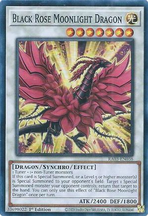 Image of Black Rose Moonlight Dragon [RA03-EN038] Super Rare