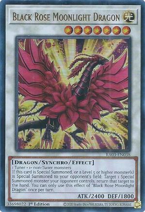 Image of Black Rose Moonlight Dragon (UR) [RA03-EN038] Ultra Rare