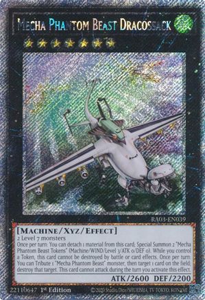 Image of Mecha Phantom Beast Dracossack (Platinum Secret Rare) [RA03-EN039] Platinum Secret Rare