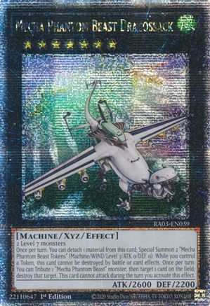 Image of Mecha Phantom Beast Dracossack (Quarter Century Secret Rare) [RA03-EN039] Quarter Century Secret Rare