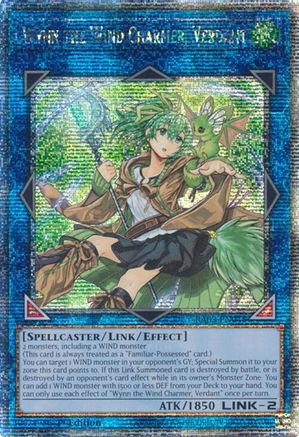 Image of Wynn the Wind Charmer, Verdant (Quarter Century Secret Rare) [RA03-EN045] Quarter Century Secret Rare