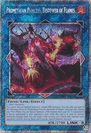 Image of Promethean Princess, Bestower of Flames (Platinum Secret Rare) [RA03-EN050] Platinum Secret Rare