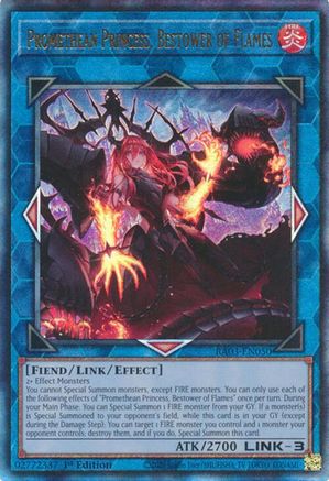 Image of Promethean Princess, Bestower of Flames (UTR) [RA03-EN050] Prismatic Ultimate Rare