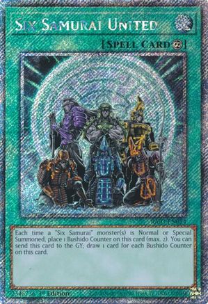 Image of Six Samurai United (Platinum Secret Rare) [RA03-EN054] Platinum Secret Rare