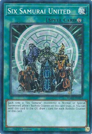 Image of Six Samurai United [RA03-EN054] Super Rare