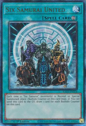 Image of Six Samurai United (UTR) [RA03-EN054] Prismatic Ultimate Rare