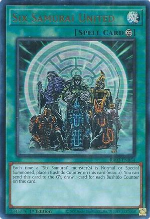 Image of Six Samurai United (UR) [RA03-EN054] Ultra Rare