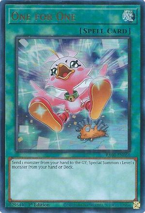 Image of One for One (Alternate Art) (UR) [RA03-EN056] Ultra Rare