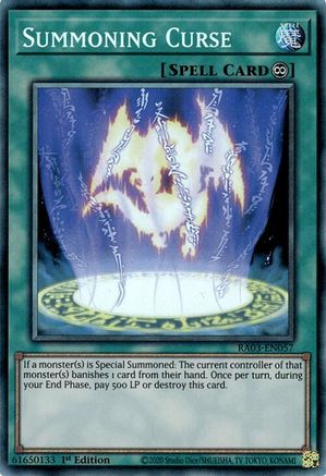 Image of Summoning Curse (CR) [RA03-EN057] Prismatic Collector's Rare