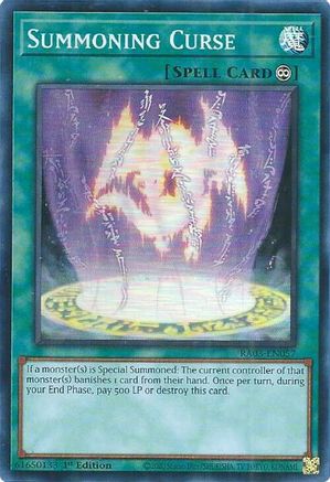 Image of Summoning Curse [RA03-EN057] Super Rare