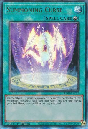 Image of Summoning Curse (UTR) [RA03-EN057] Prismatic Ultimate Rare