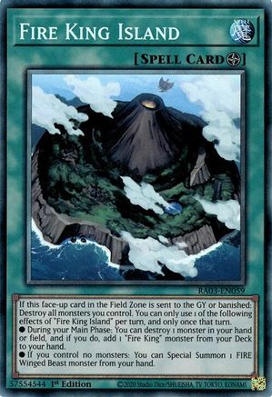 Image of Fire King Island (CR) [RA03-EN059] Prismatic Collector's Rare