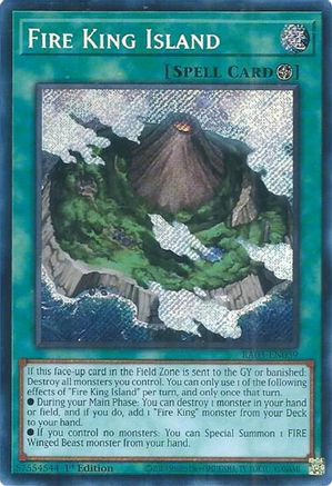 Image of Fire King Island (Secret Rare) [RA03-EN059] Secret Rare