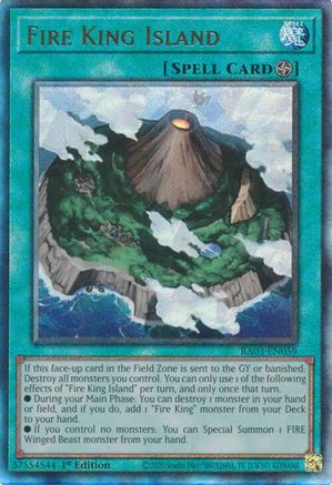 Image of Fire King Island (UTR) [RA03-EN059] Prismatic Ultimate Rare