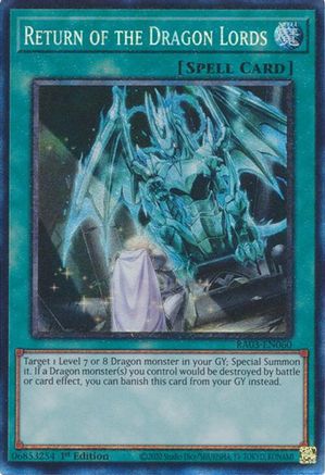 Image of Return of the Dragon Lords (CR) [RA03-EN060] Prismatic Collector's Rare