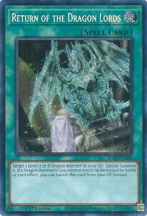 Image of Return of the Dragon Lords (Secret Rare) [RA03-EN060] Secret Rare