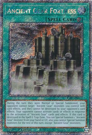 Image of Ancient Gear Fortress (Platinum Secret Rare) [RA03-EN062] Platinum Secret Rare
